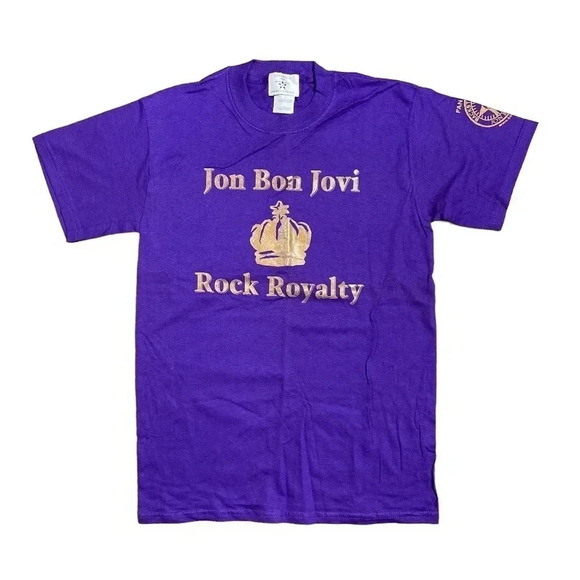 Vintage Y2K Jon Bon Jovi Backstage Fan Club Rock Royalty Band T Shirt Mens Small - Picture 1 of 6